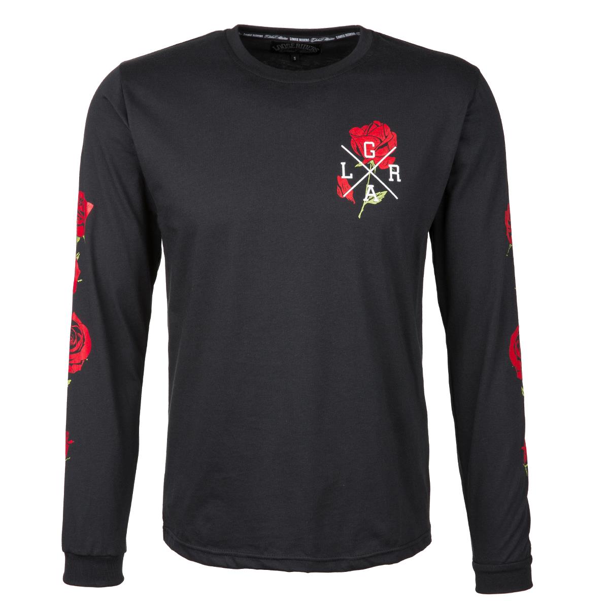 Loose Riders Sweatshirt Roses Black/Red