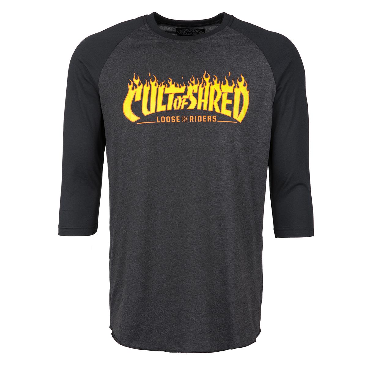 Loose Riders T-Shirt Manches 3/4 Cult of Shred Grey/Black