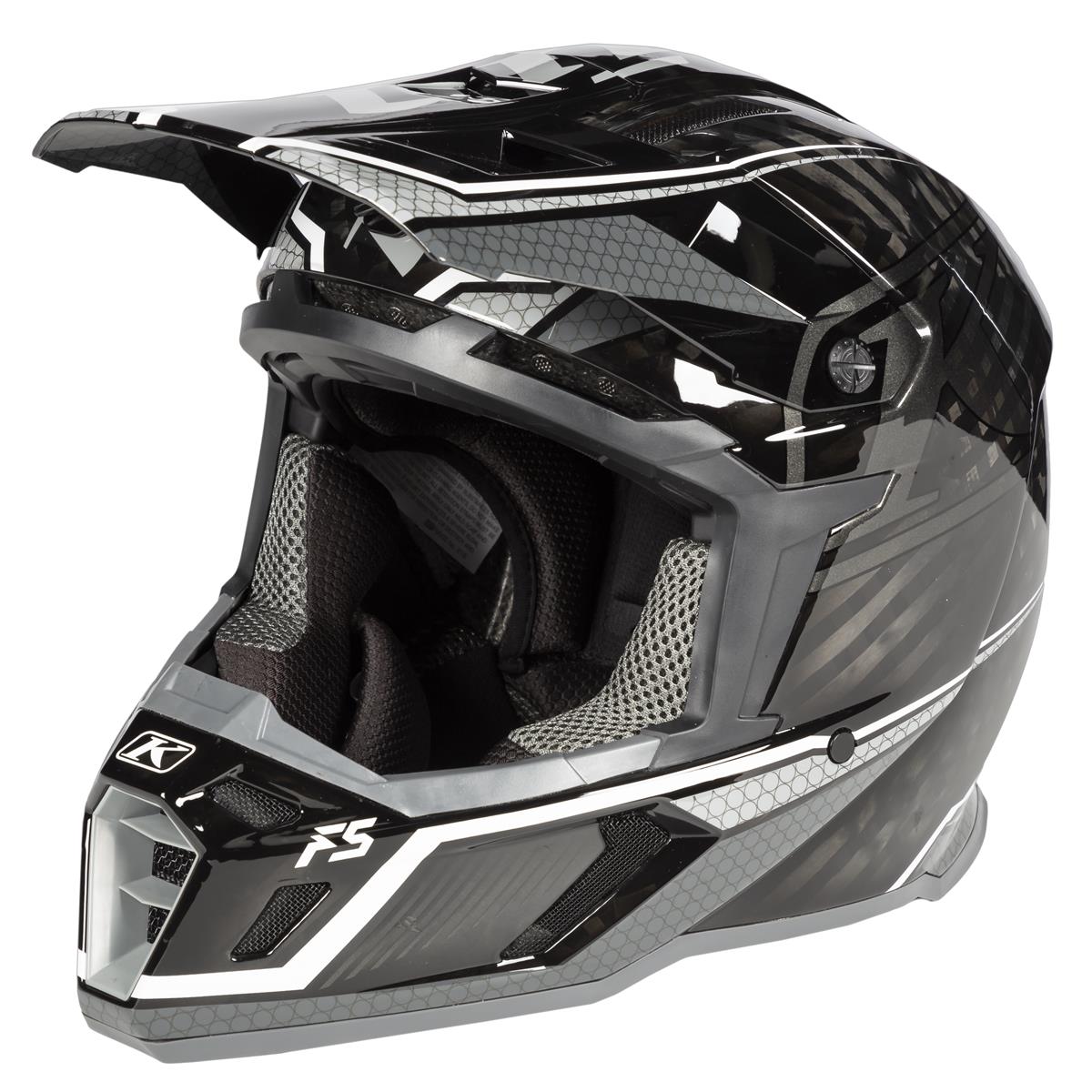 Klim Helmet F5 Koroyd Koretek Grey - Black/Grey