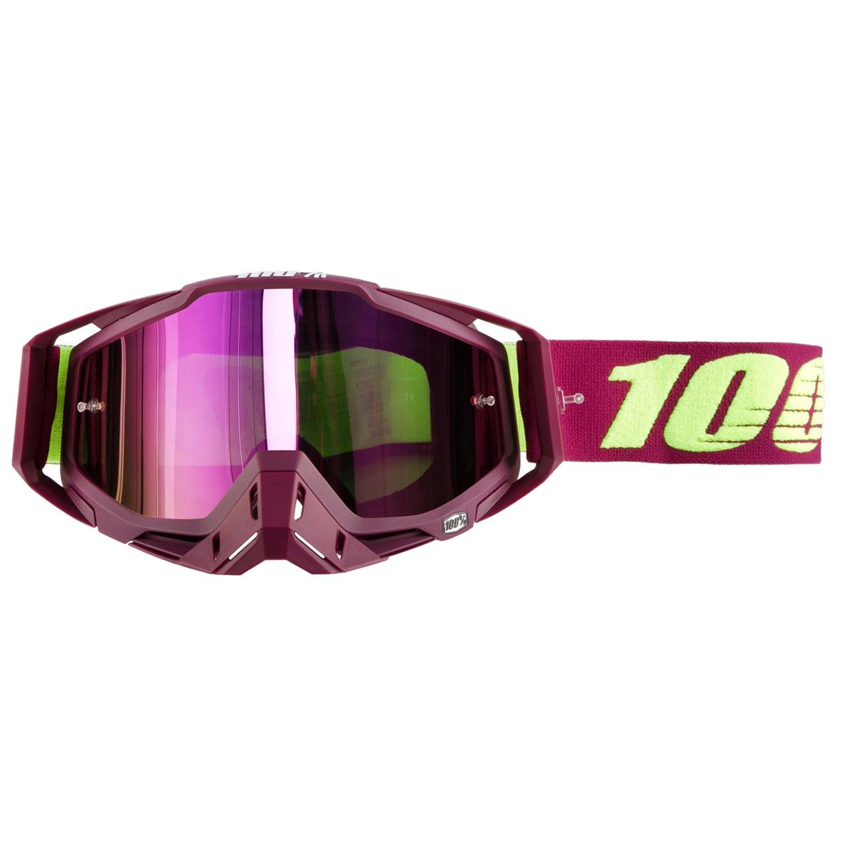 100% Masque Racecraft Klepto - Anti-Fog Mirror Pink