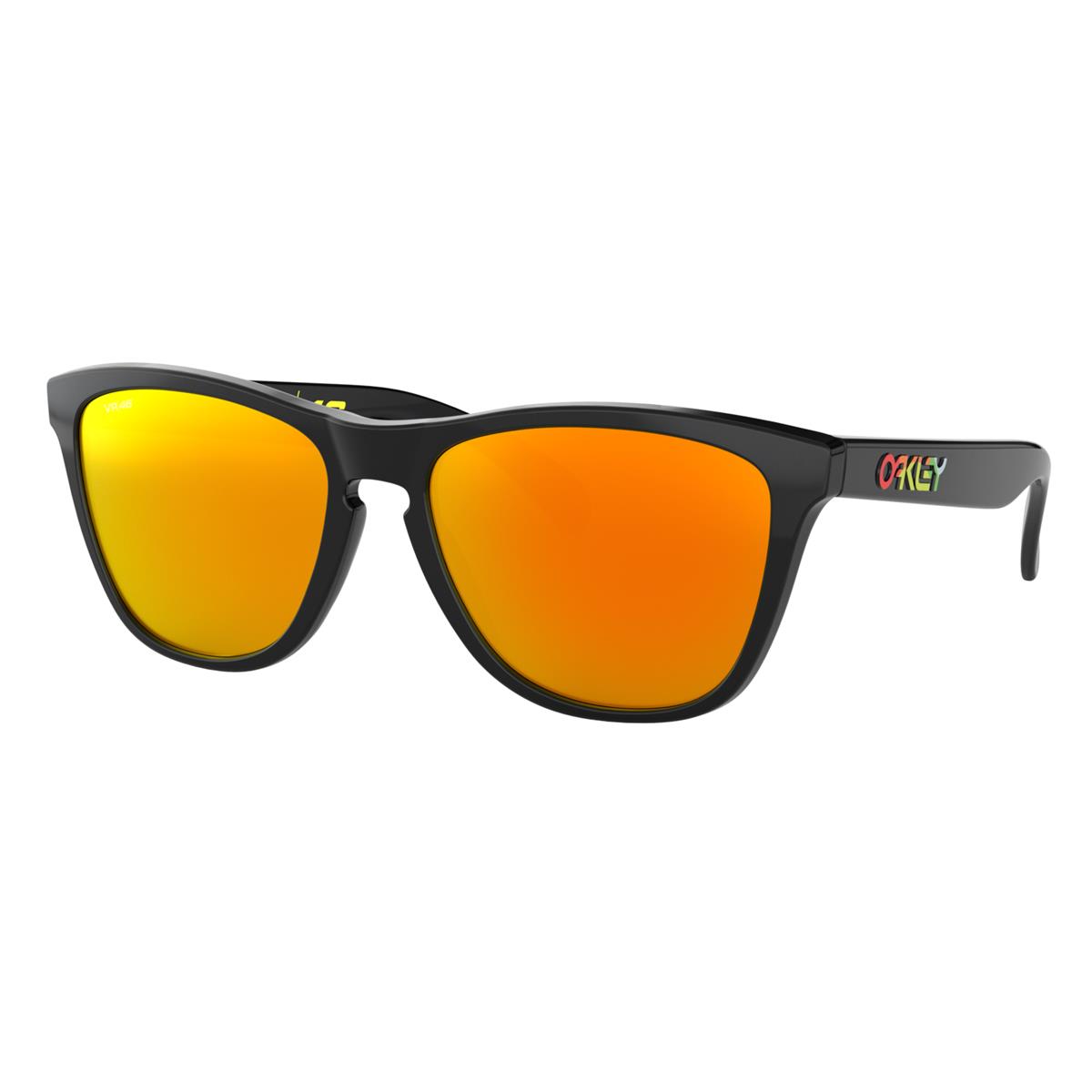 Oakley Sunglasses Frogskins Polished Black - Fire Iridium