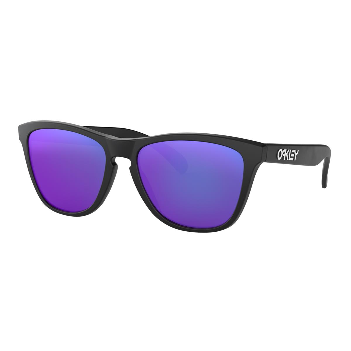 Oakley Sunglasses Frogskins Matte Black - Violet Iridium
