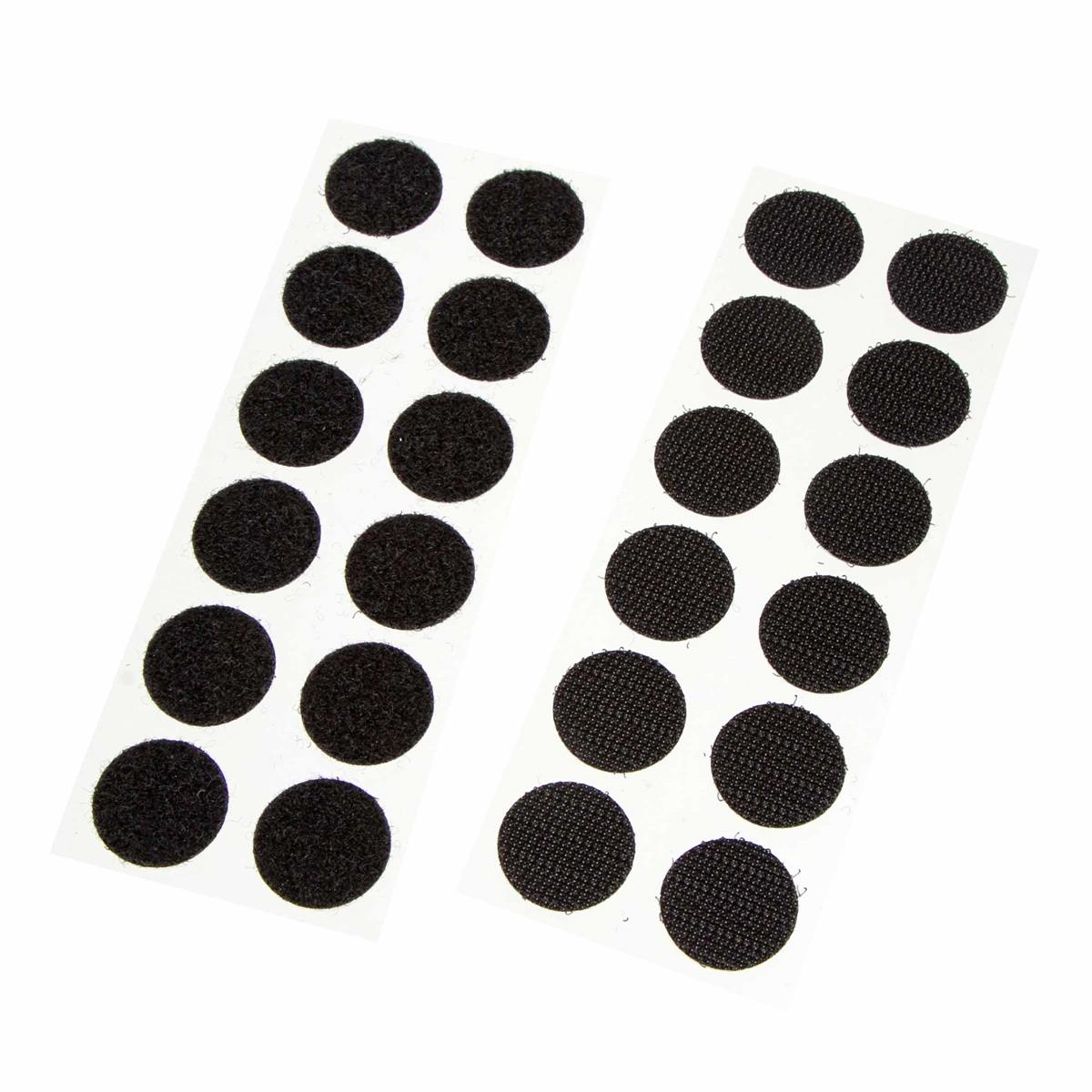 Riesel Design Zubehör Startnummer-Set Num:br Strip:ers, 12 Paar Klettverschluss-Pads, 21 mm Durchmesser