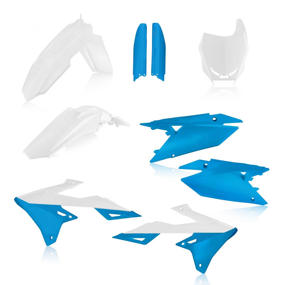 Acerbis Kit Plastique complet Full-Kit Suzuki RMZ 450 2019, Bleu/Blanc