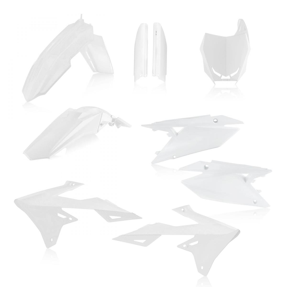 Acerbis Plastic Kit Full-Kit Suzuki RMZ 250 19-, RMZ 450 18-, White