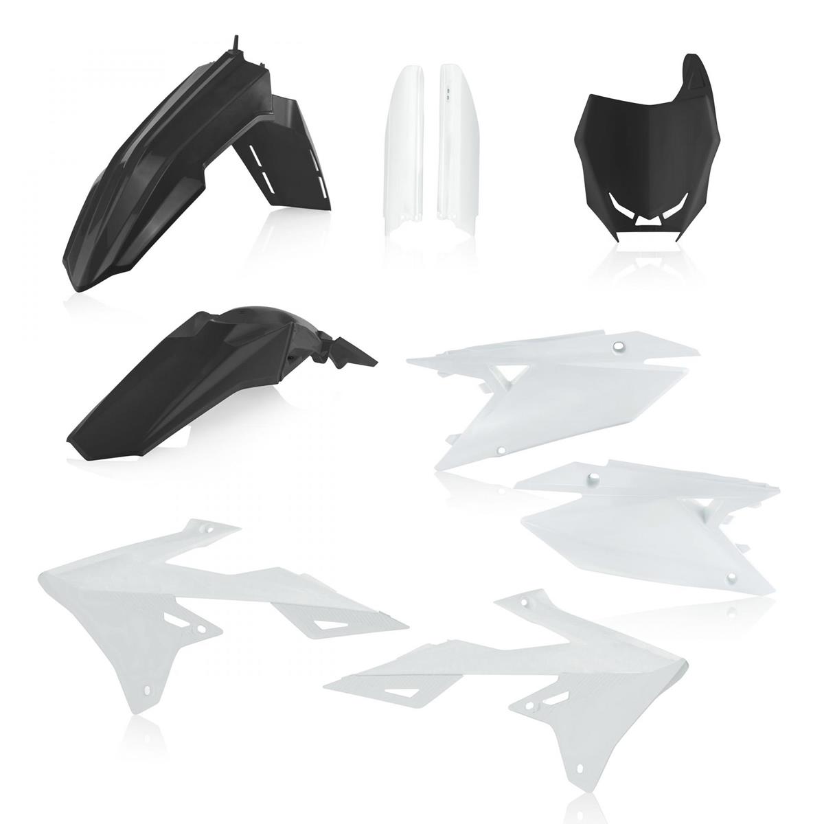 Acerbis Plastic Kit Full-Kit Suzuki RMZ 250/450, Black/White
