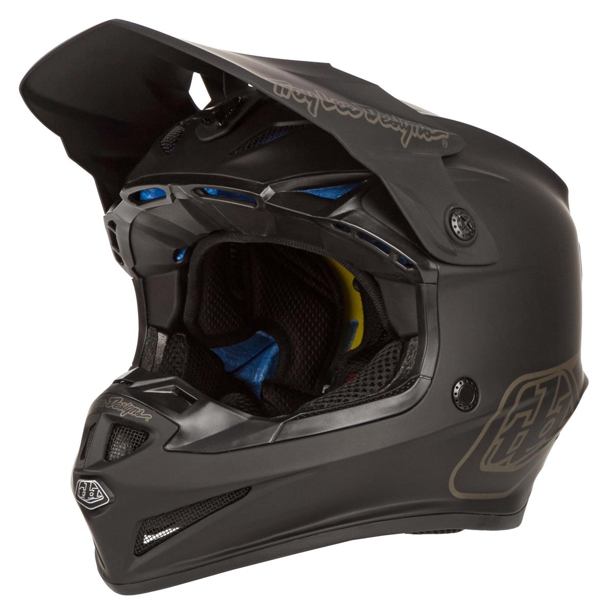 Troy Lee Designs Kids Motocross-Helm SE4 Polyacrylite MIPS Midnight Black