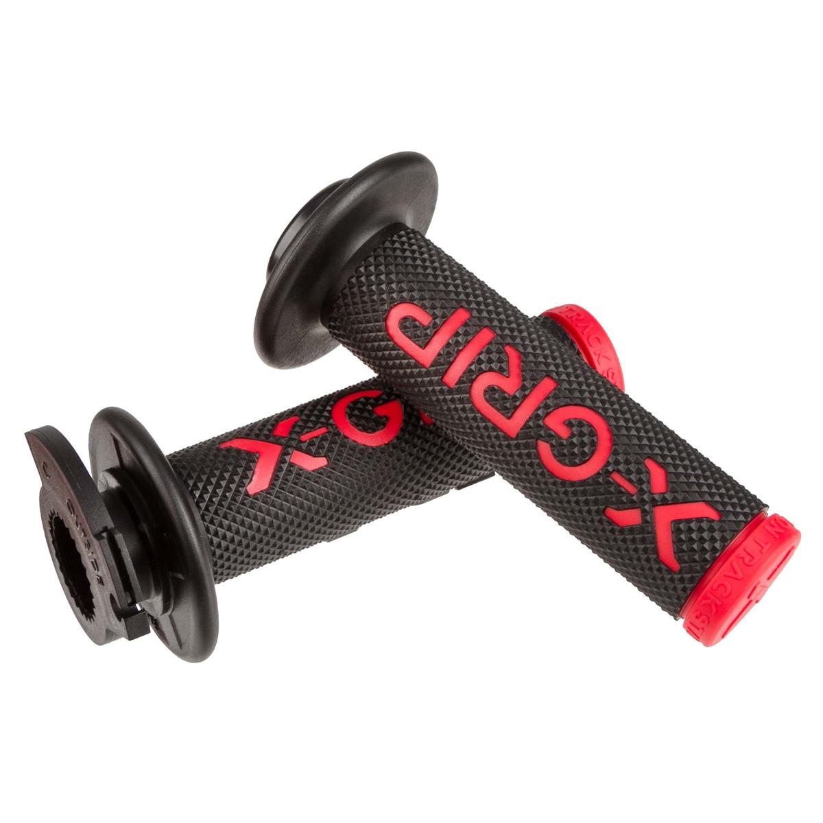 X-Grip Poignées Braaaap Lock-On Red