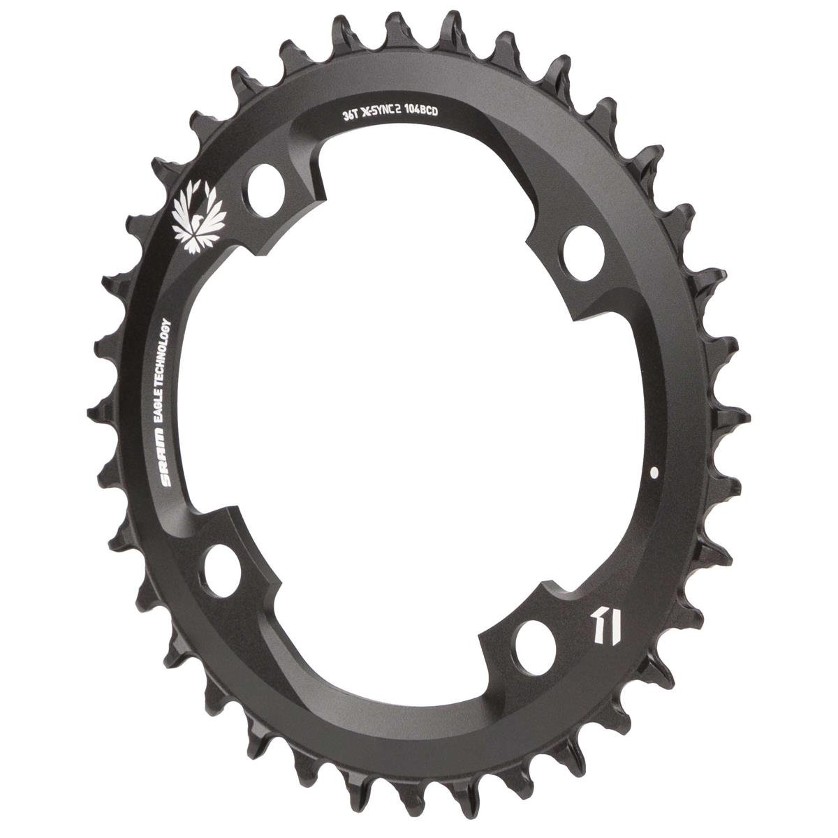 SRAM MTB Chain Ring X-Sync Eagle Black, 36 Tooth, 12-Speed, Standard and Boost