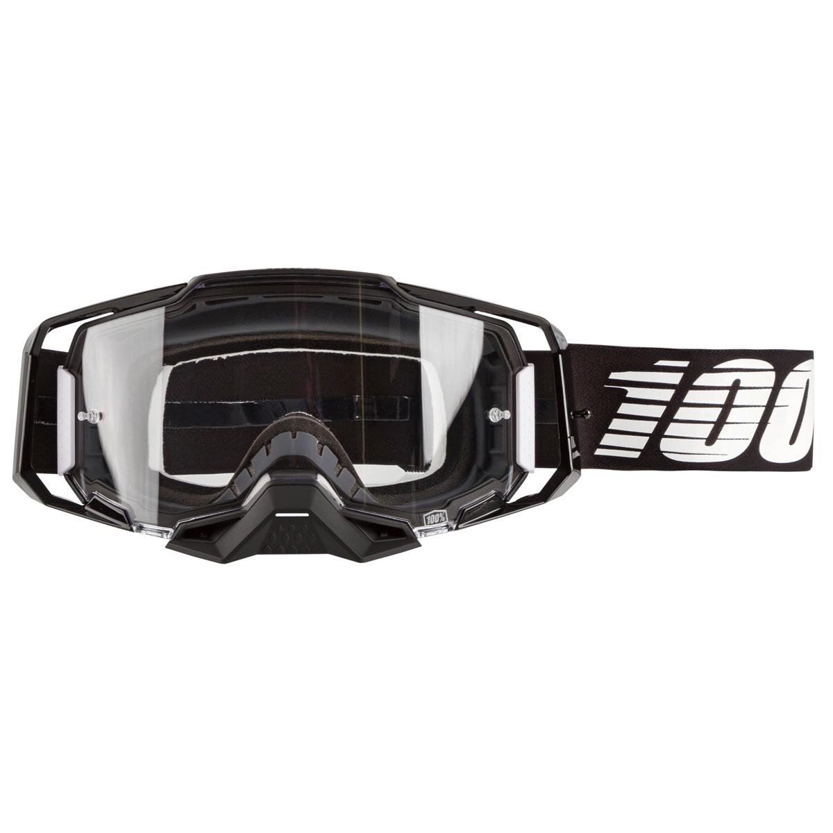 100% Goggles Armega Black - Clear, Anti Fog