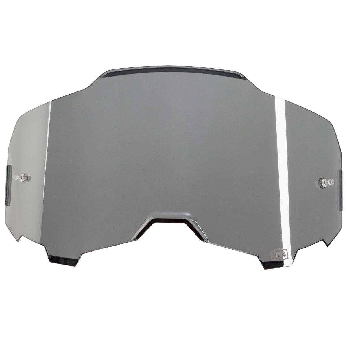 100% Replacement Lens Armega Silver - Mirrored, Anti Fog