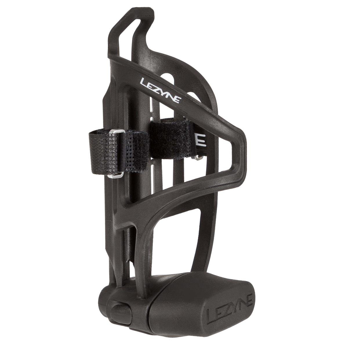 Lezyne Bottle Cage Flow Storage Cage integrated Storage Container, Black
