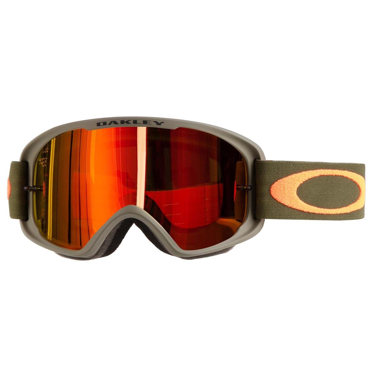 Oakley Maschera O Frame 2.0 MTB Dark Brush Arancione - Fire Iridium