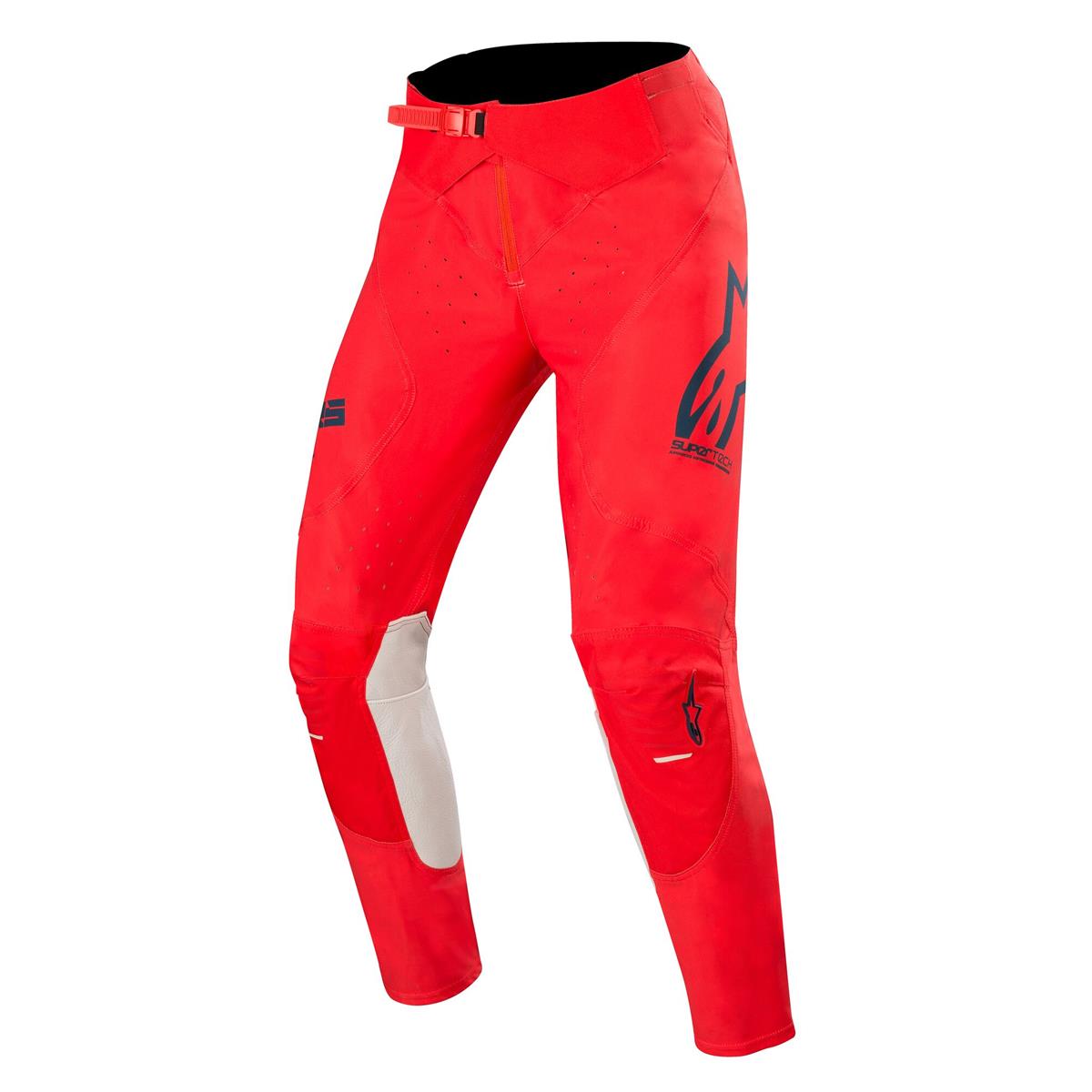 Alpinestars Pantalon MX Supertech Rouge/Navy/Off Blanc