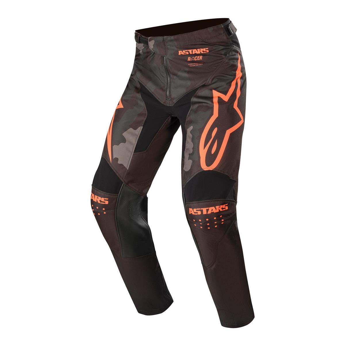 Alpinestars Pantalon MX Racer Tactical - Noir/Gris Camo/Orange Fluo