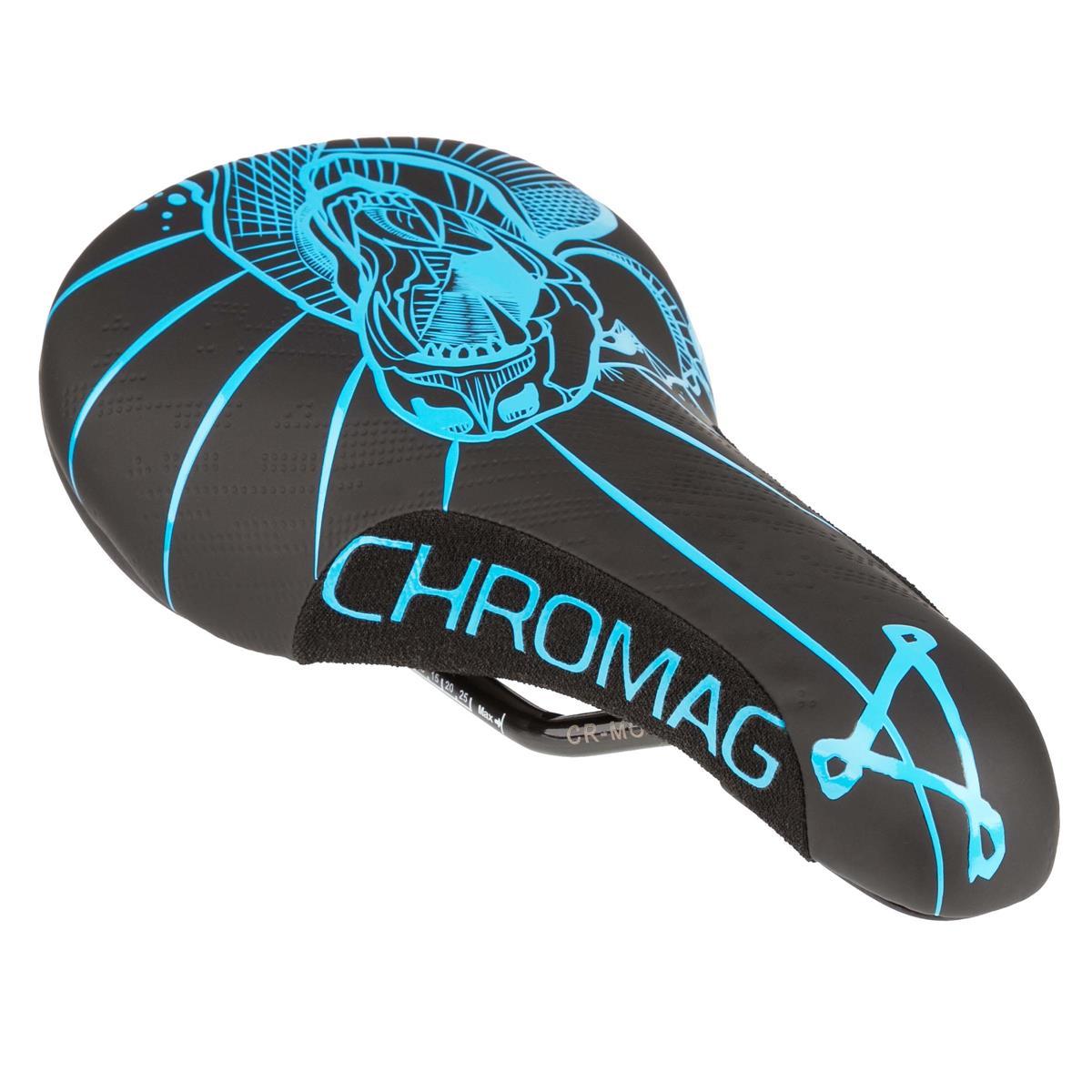 Chromag Saddle Overture 2019 243 x 136 mm, Black/Cyan