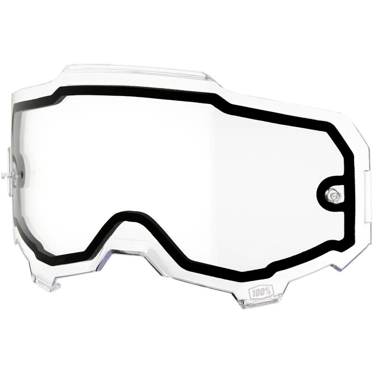 100% Ersatzglas Armega Klar - Dual Panel, Anti Fog