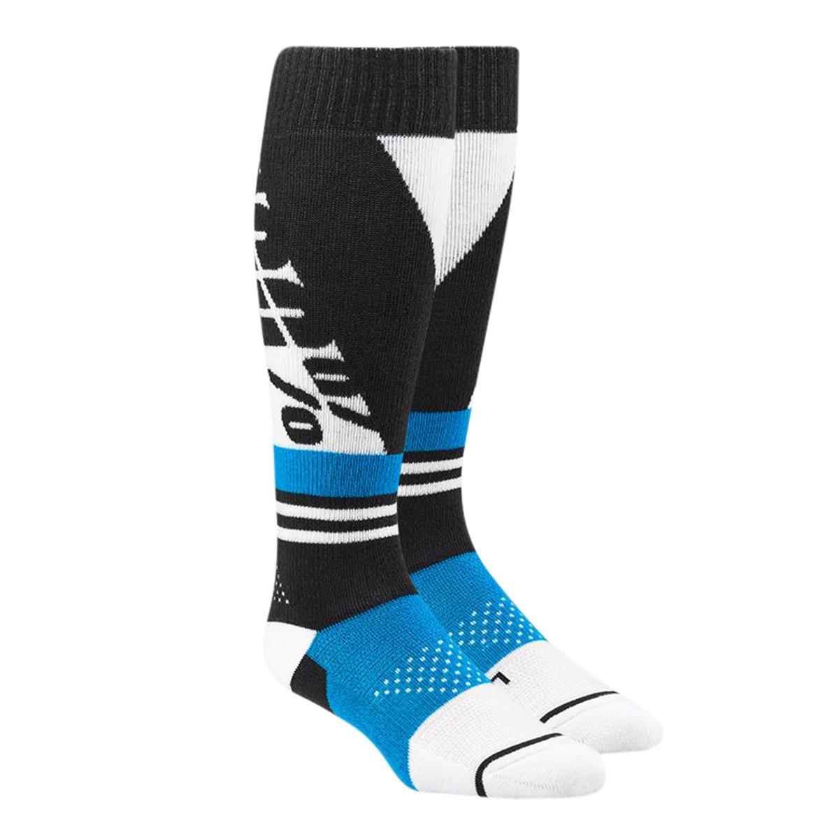 100% Socks Torque Grey/Blue/White