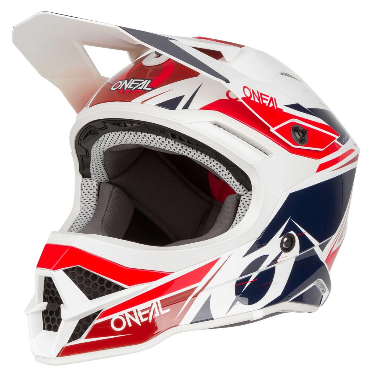 O'Neal Motocross-Helm 3SRS Stardust Weiß/Blau/Rot
