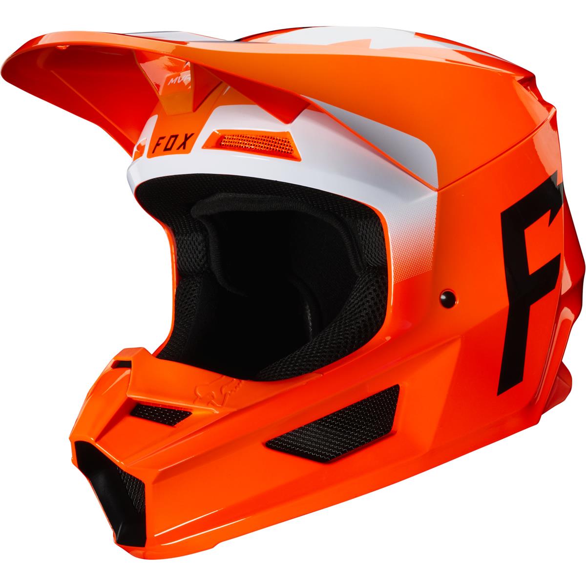 Fox Casque MX V1 WERD - Neon Orange