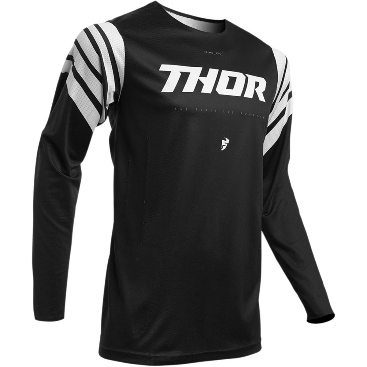 Thor Jersey Prime Pro Strut Schwarz/Weiß
