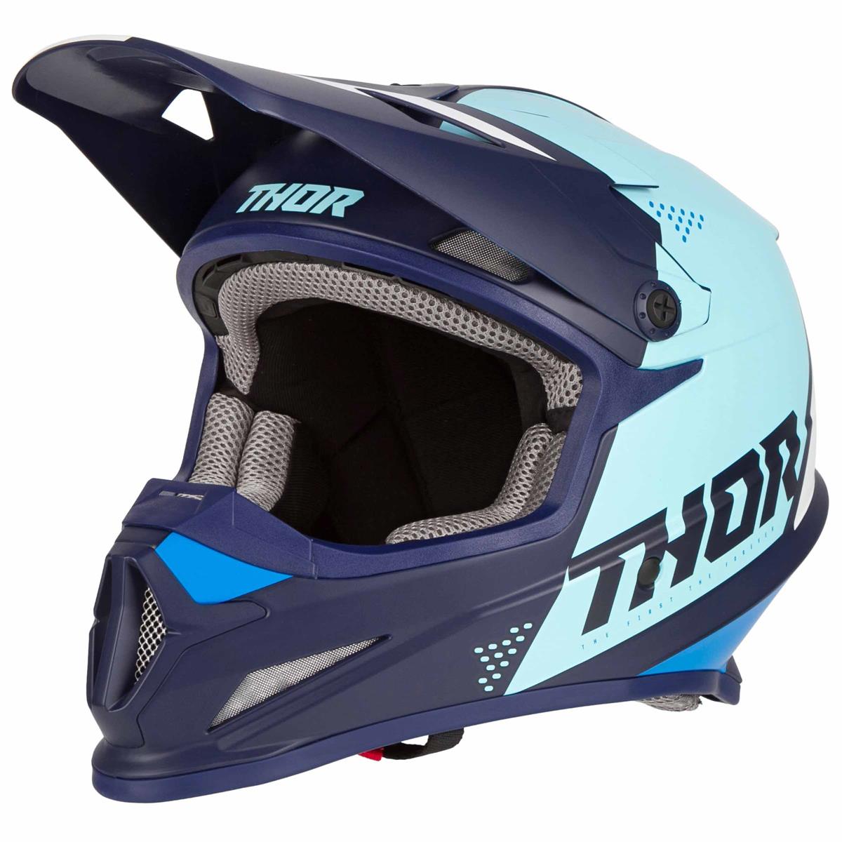 Thor Motocross-Helm Sector Blade Navy/Blau