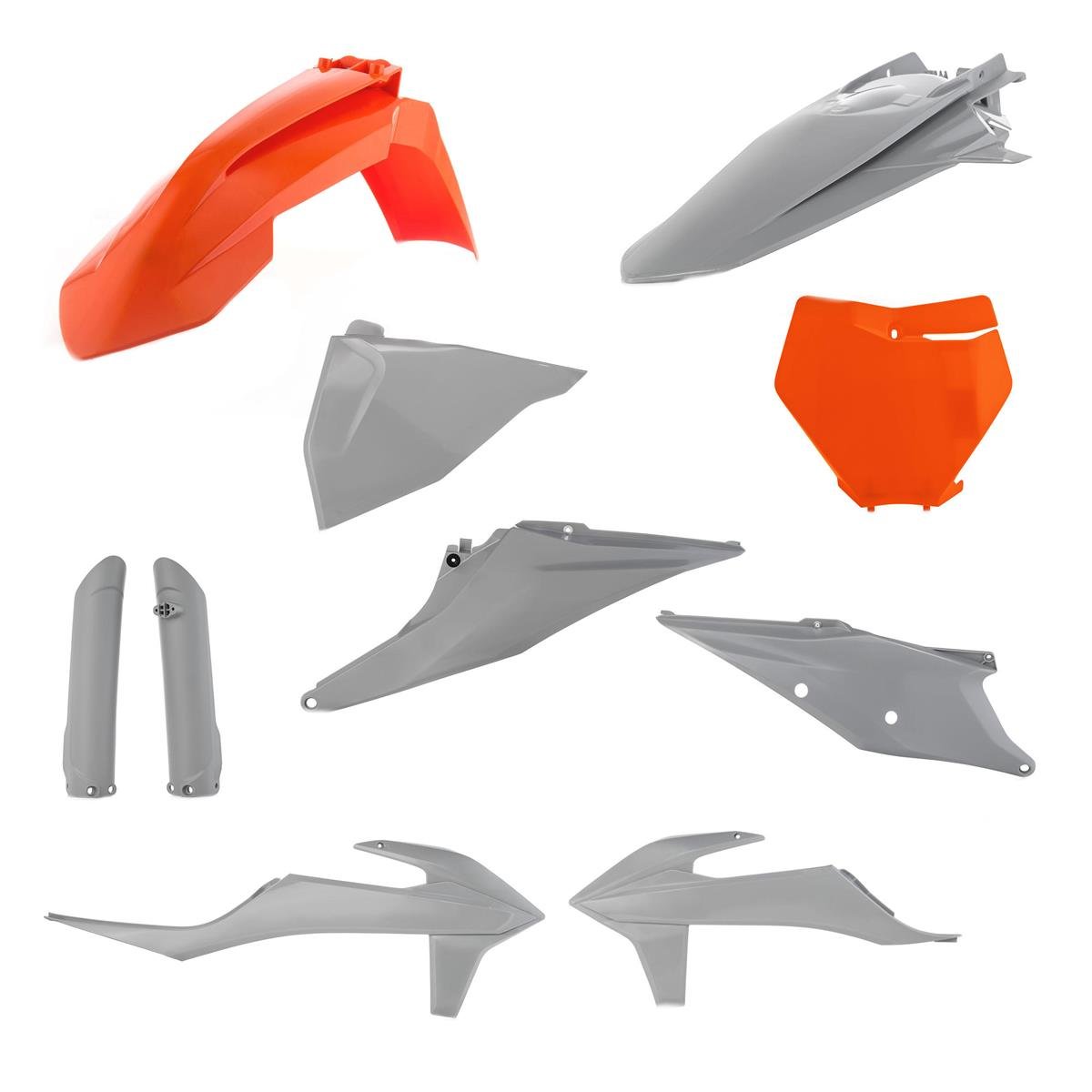 Acerbis Plastic Kit Full-Kit KTM SX/SX-F 19-, Orange/Grey