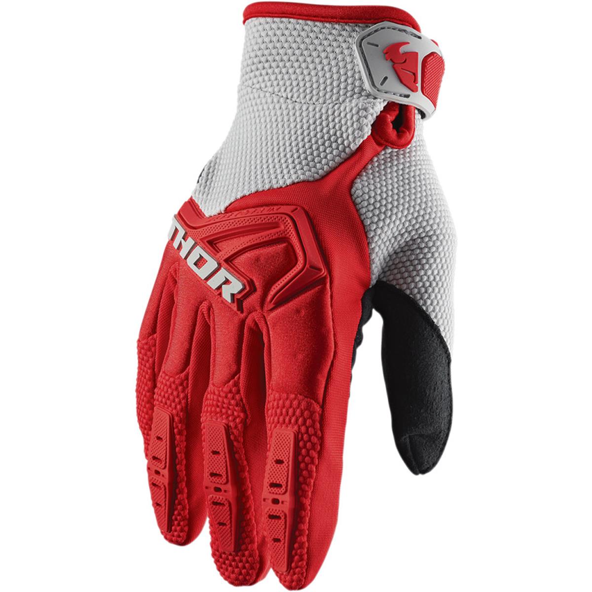 Thor Gloves Spectrum Red/Grey