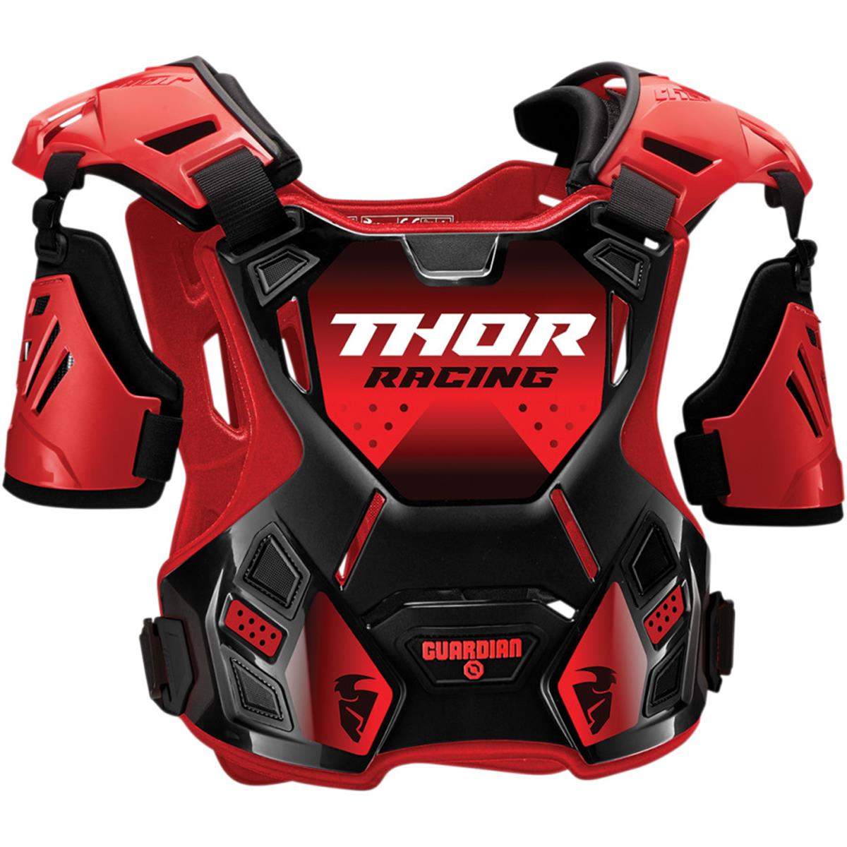 Thor Adult Guardian Deflector Body Armour MD/LG Black/Red Quad ATV MX 