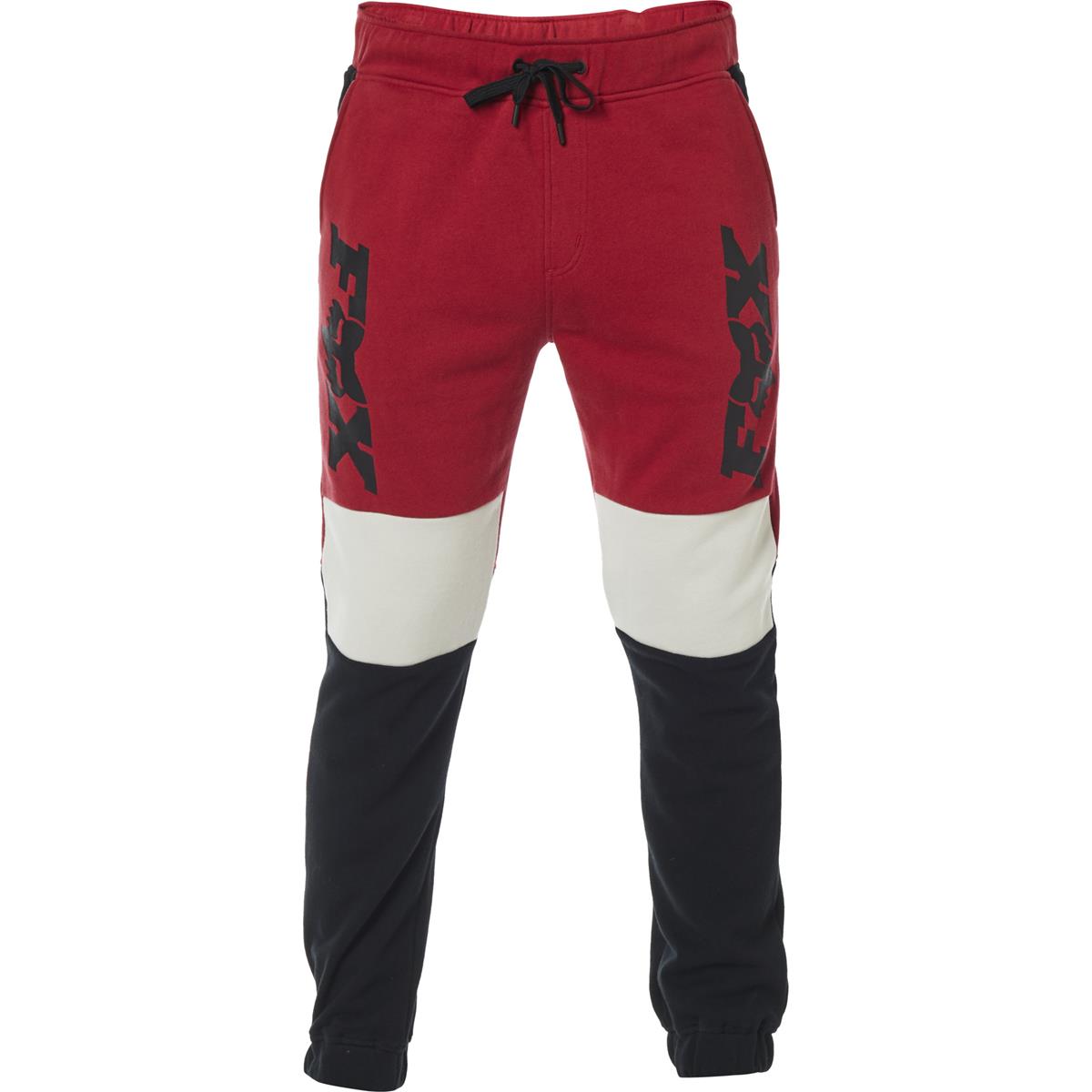 Fox Pantalon de survêtement Lateral Moto Black/Red