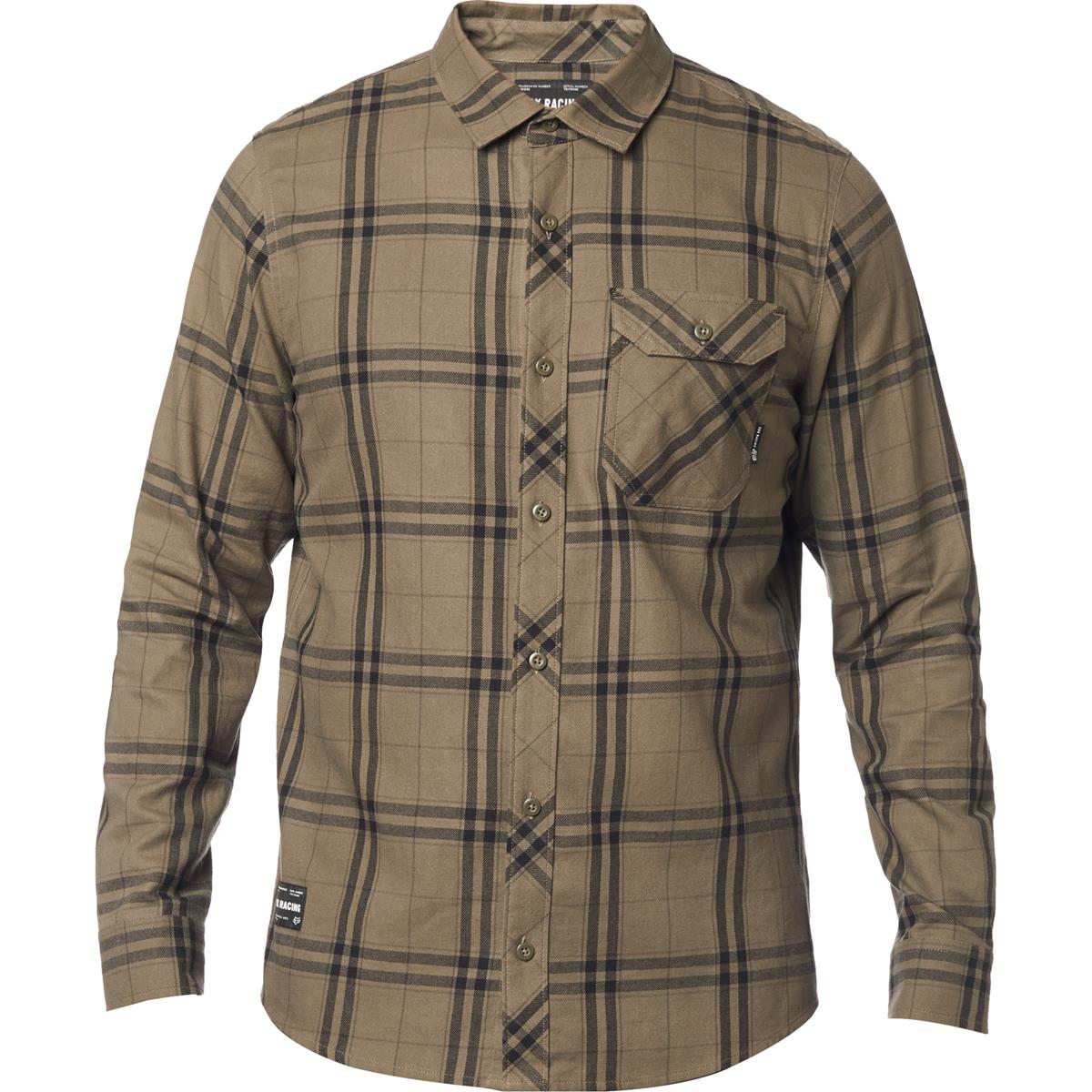 Fox Flannel Shirt Long Sleeve Voyd 2.0 Dirt