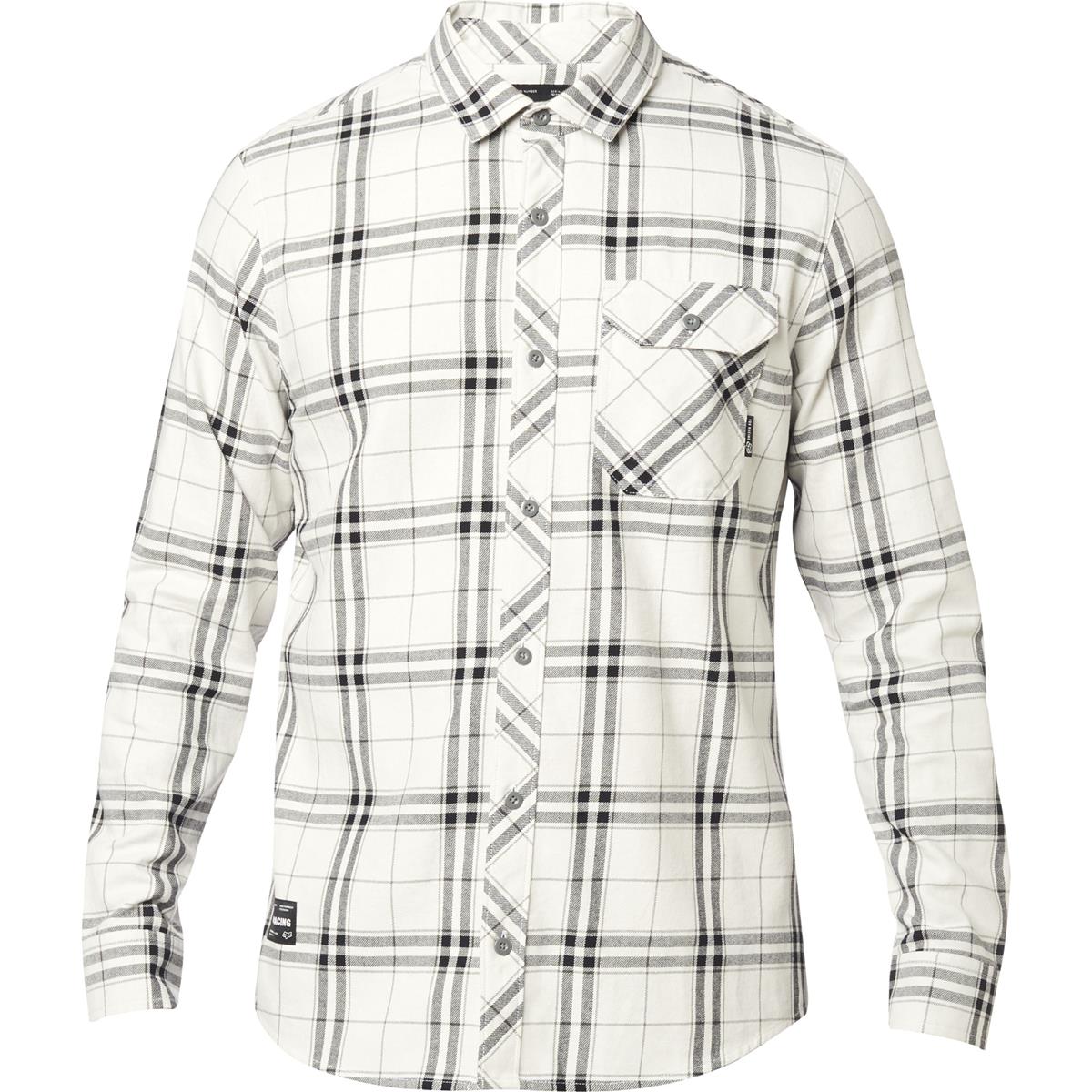 Fox Flannel Shirt Long Sleeve Voyd 2.0 Light Grey