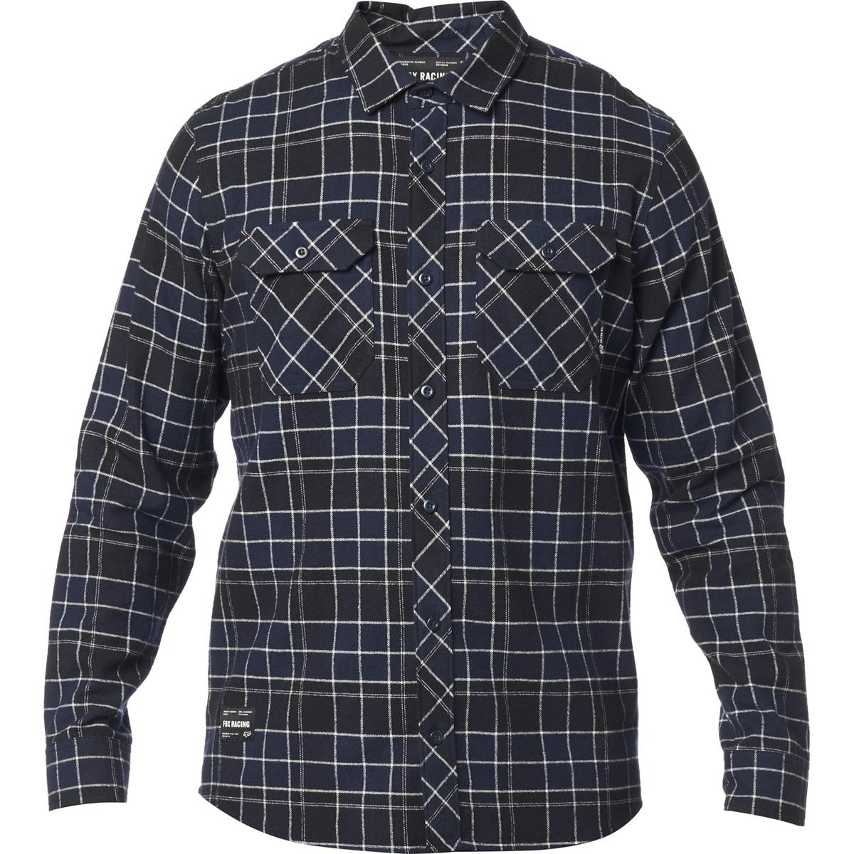 Fox Flannel Shirt Long Sleeve Traildust 2.0 Midnight