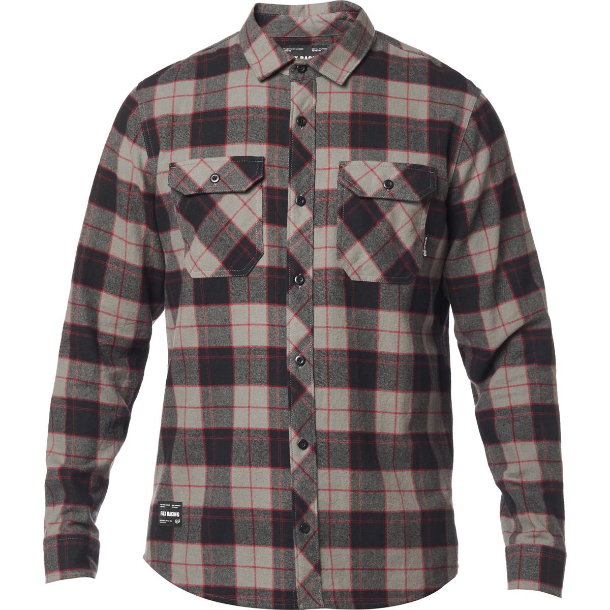 Fox Flannel Shirt Long Sleeve Traildust 2.0 Pewter