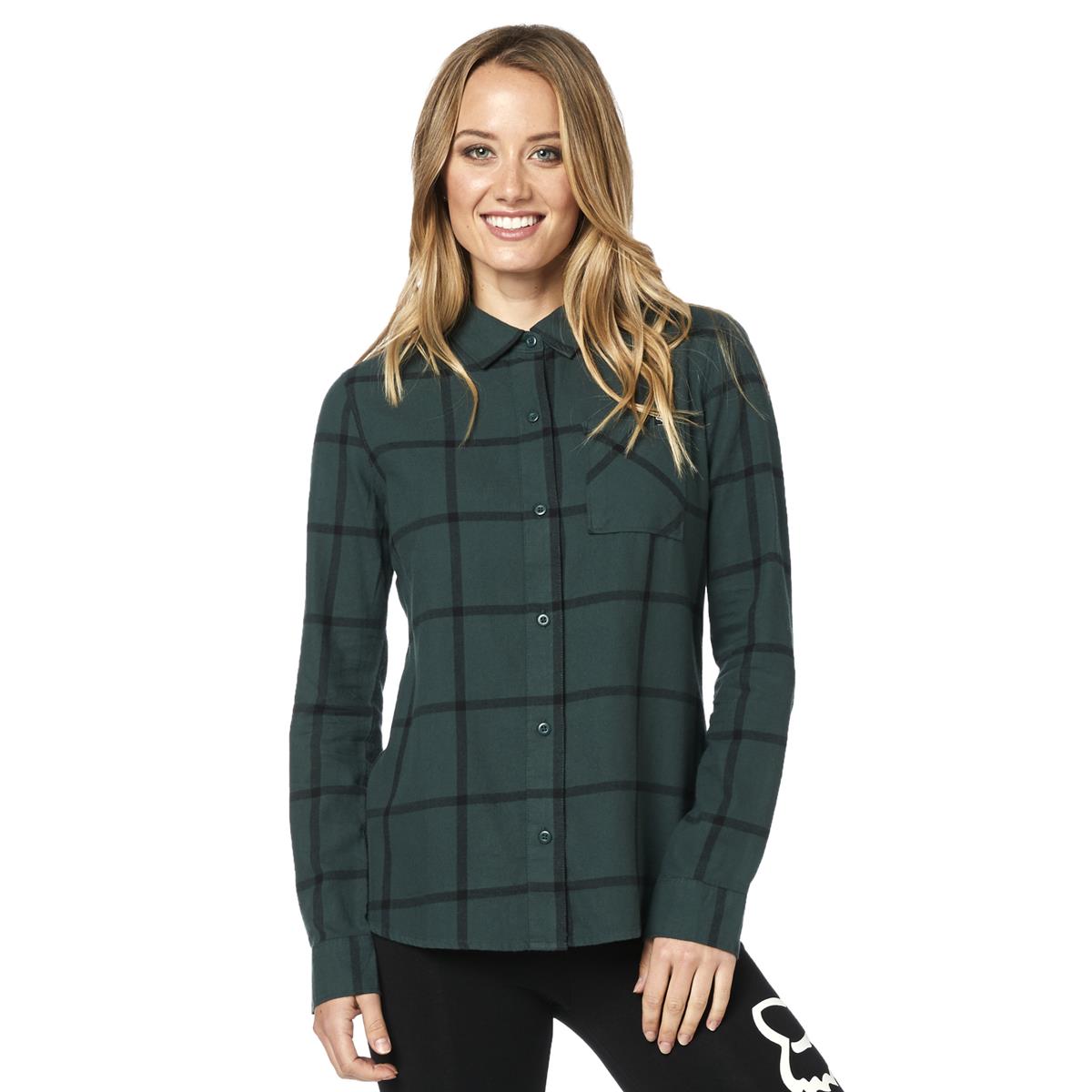 Fox Femme Blouse Roost Flannel Emerald