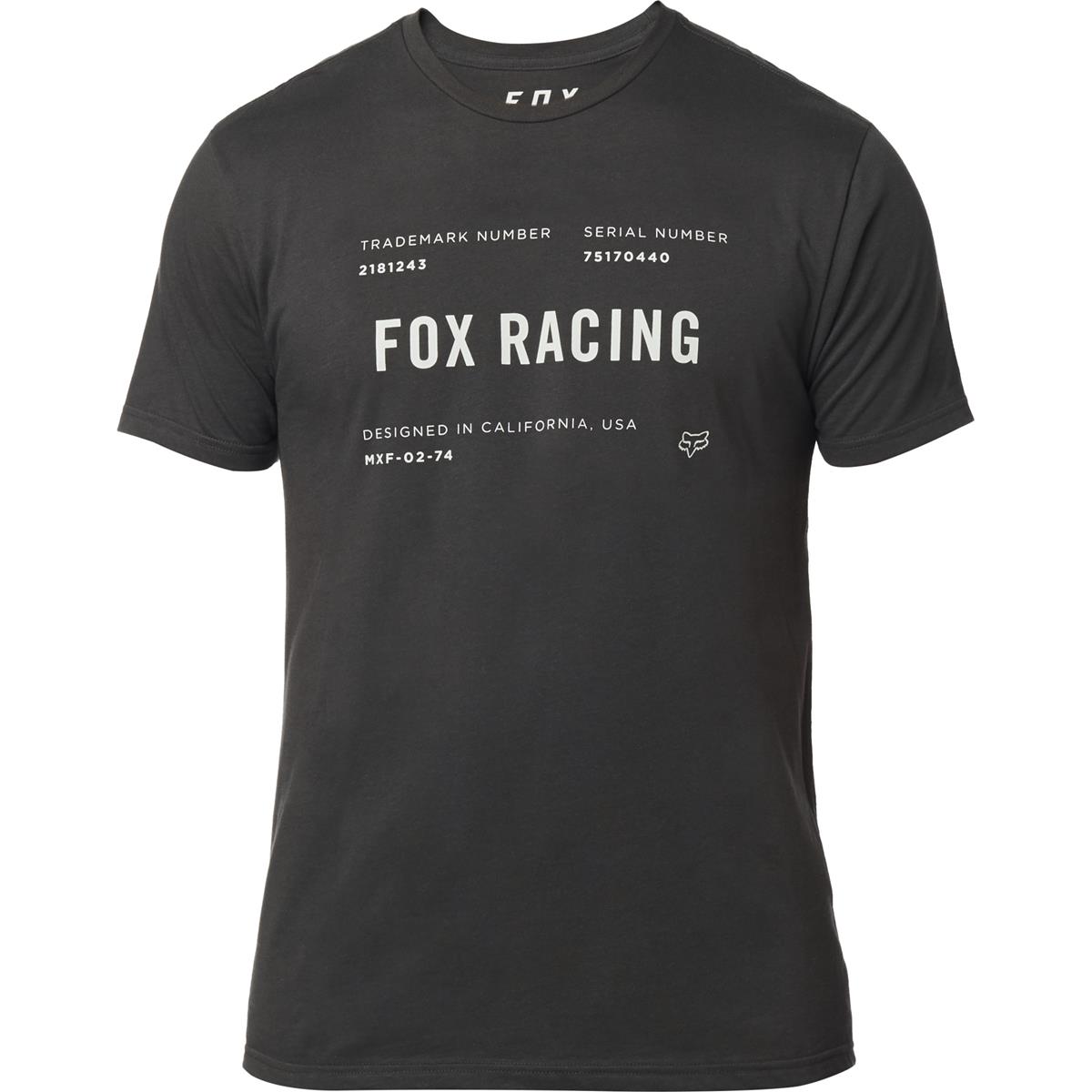 Fox T-Shirt Standard Issue Premium Black Vintage