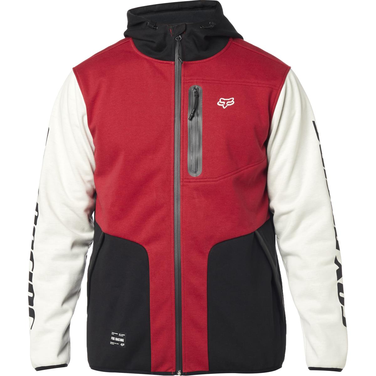 Fox Giacca in Pile Softshell Barricade Black/Red