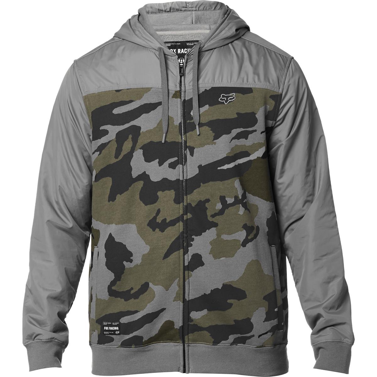 Fox Zip Fleece Jacket Pivot Grey Camo