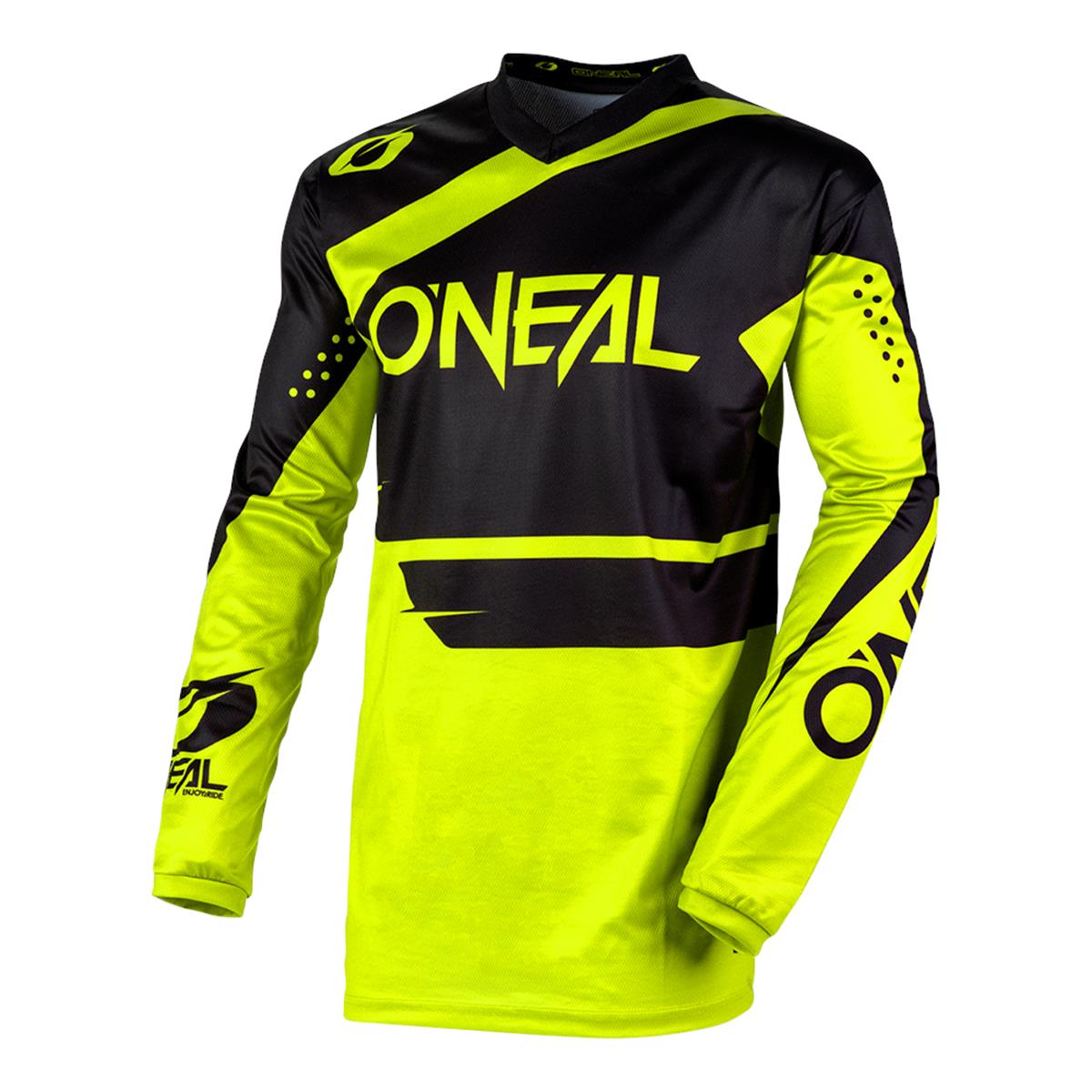 O'Neal Maglia MX Element Racewear - Nero/Giallo Fluo