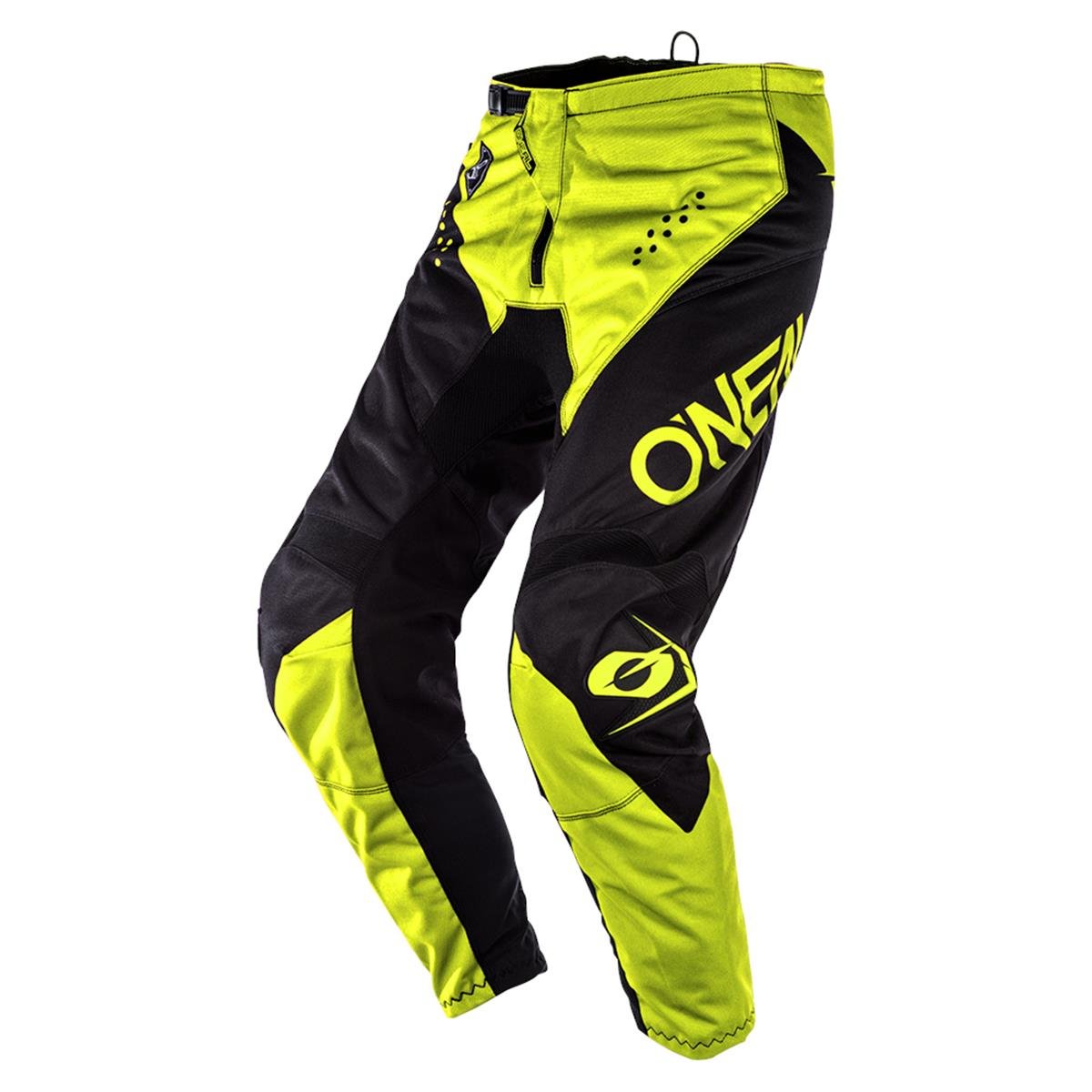O'Neal Pantaloni MX Element Racewear - Nero/Giallo Fluo