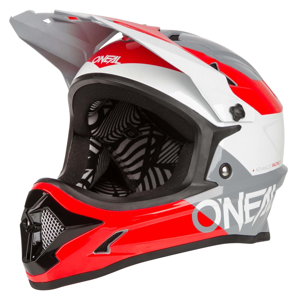 O'Neal Downhill MTB-Helm Backflip Bungarra 2.0 - Rot/Grau/Weiß