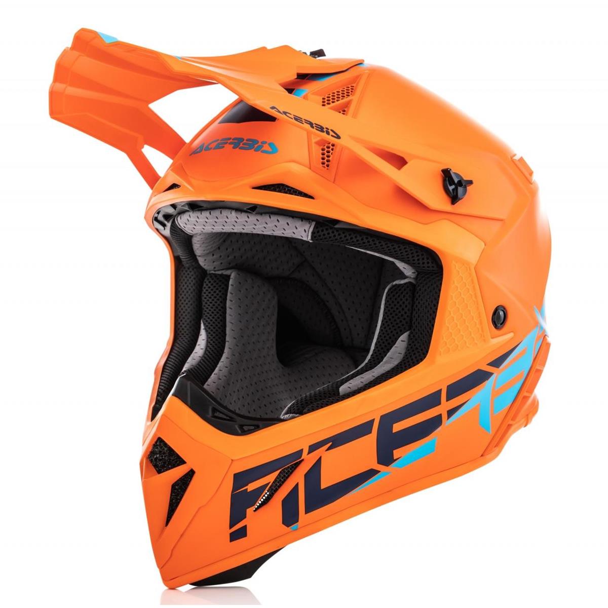 Acerbis Helmet Impact Steel Carbon Orange