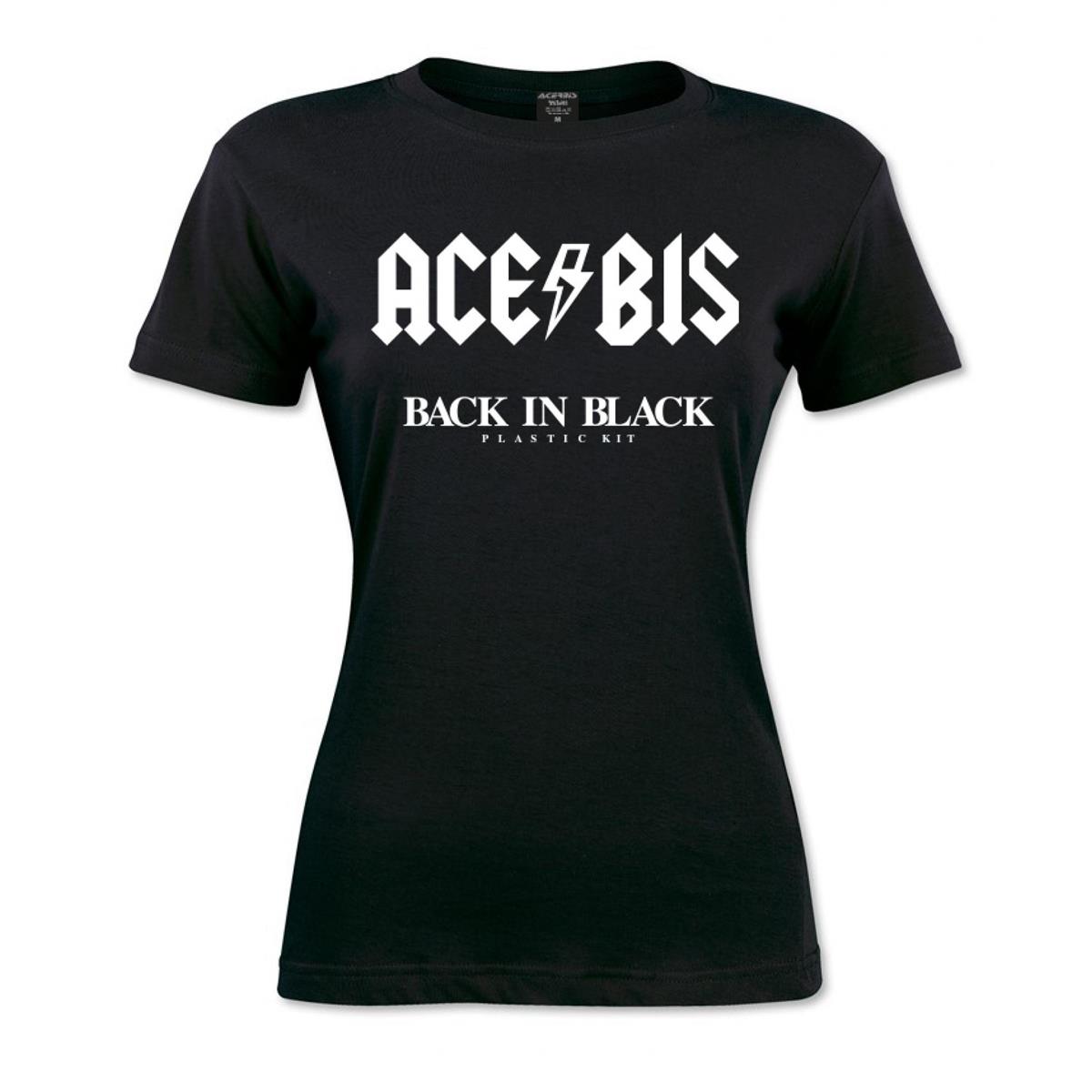 Acerbis Donna T-Shirt Back in Black Black