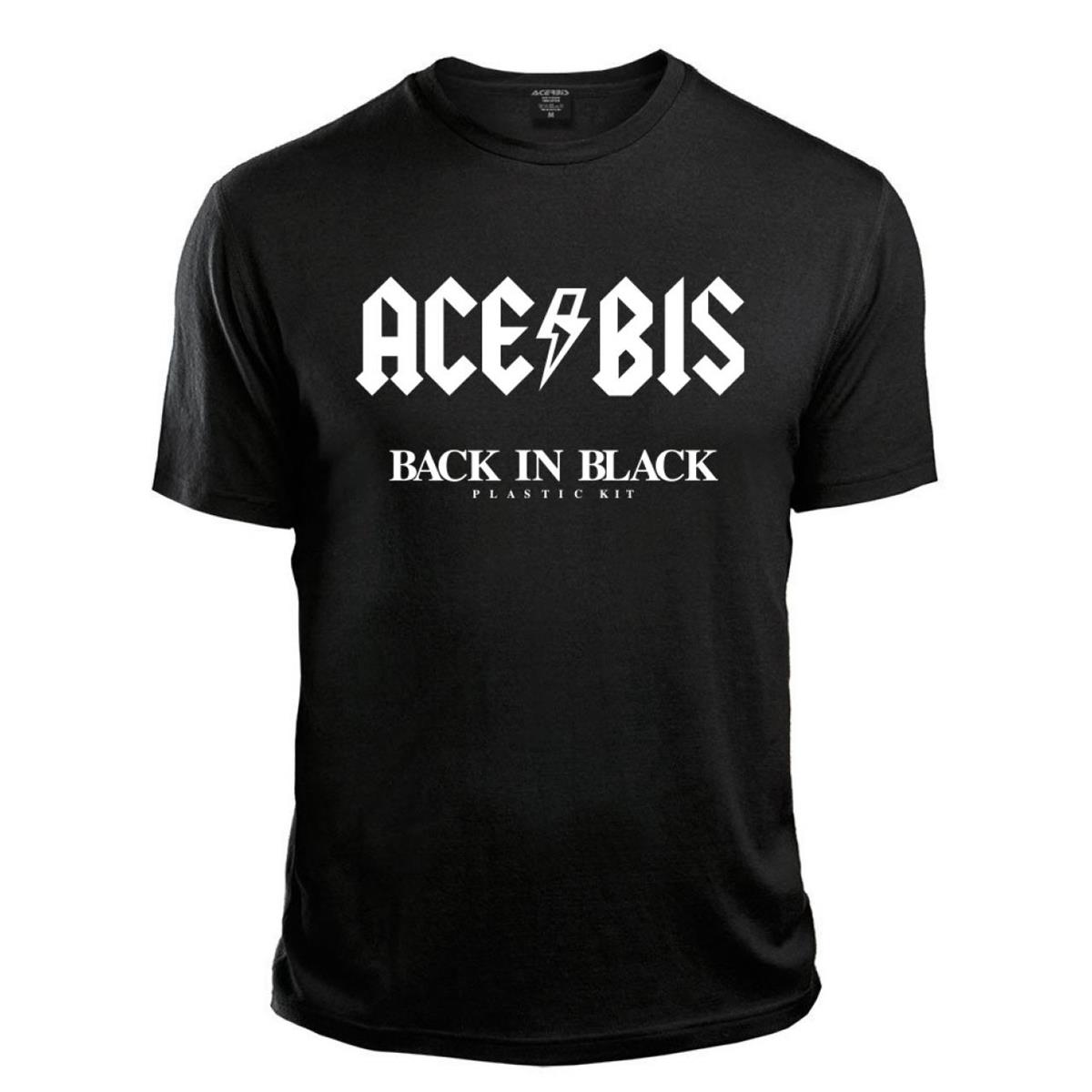 Acerbis T-Shirt Back in Black Schwarz