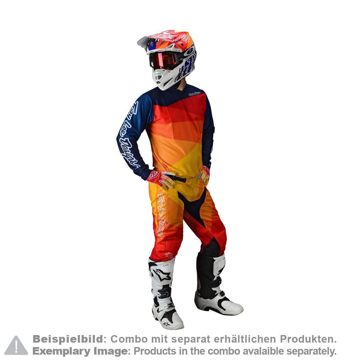 Cyan/Orange 28 Troy Lee Designs SE Air Squadra Mens Off-Road Motorcycle Pants 