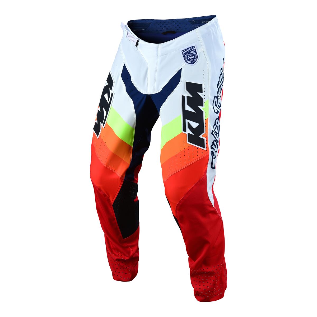 Troy Lee Designs TLD Pantaloni Motocross MX GP Brushed Team KTM con Tessuto Leggero e Confortevole Navy Orange