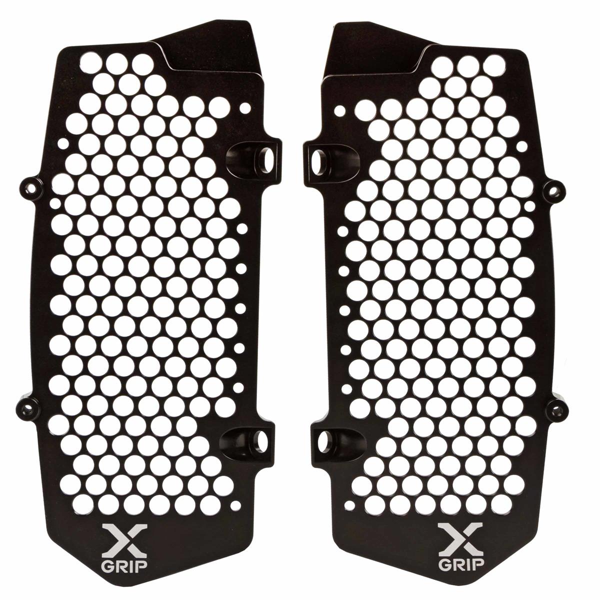 X-Grip Protections des Radiateurs Aluminium Husqvarna, KTM , Gas Gas 21-, Noir