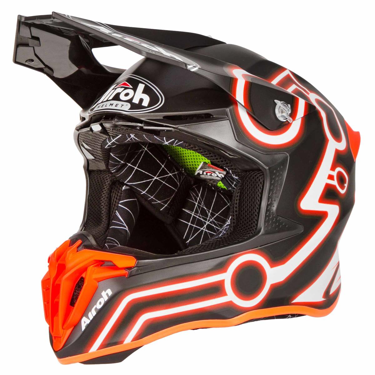Airoh Motocross  Helm  Twist 2 0 Neon Orange Matt Maciag 