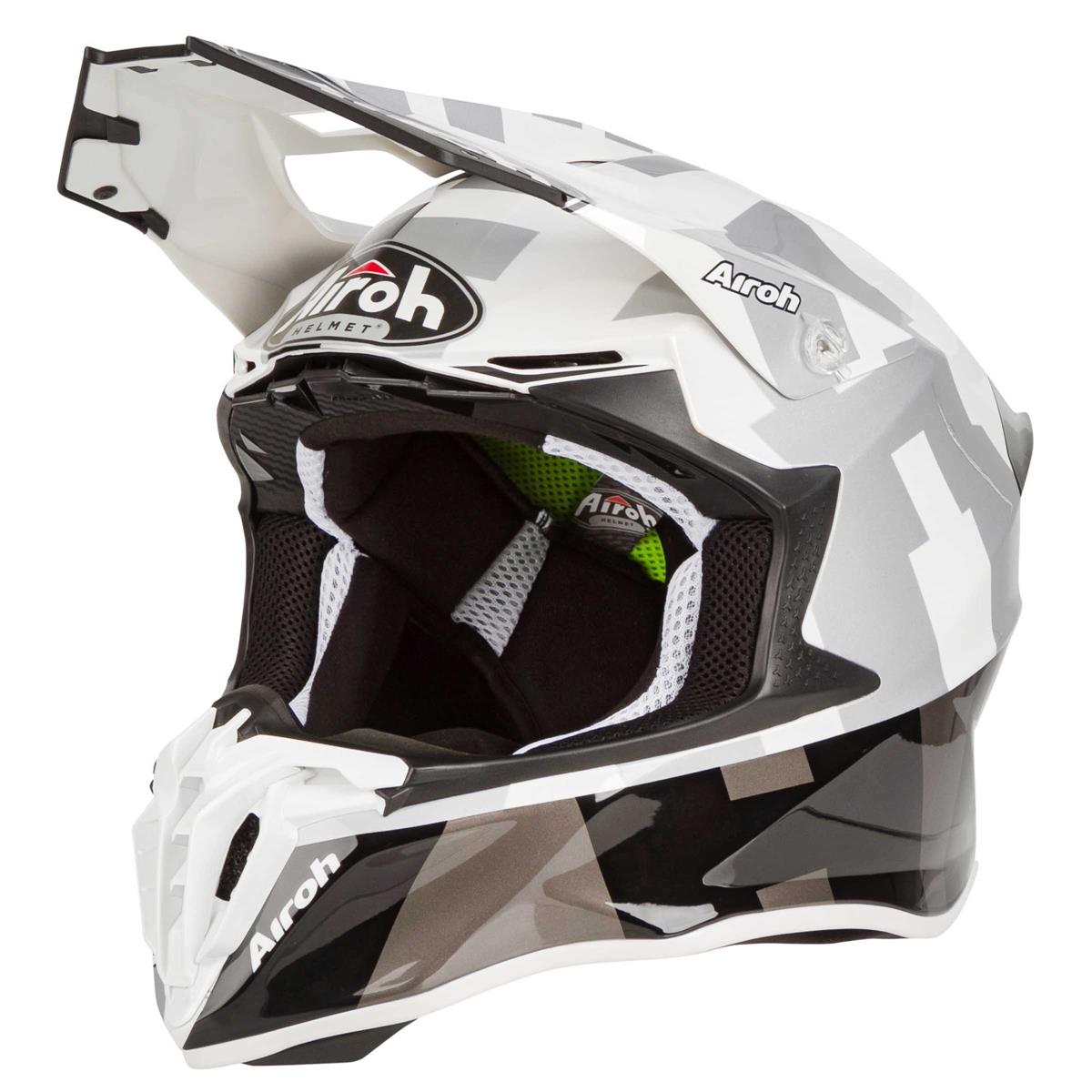 Airoh Motocross  Helm  Twist 2 0 Frame Grey Gloss Maciag 