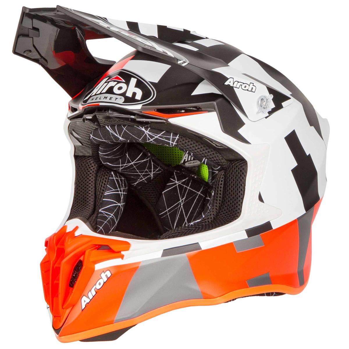 Airoh Motocross  Helm  Twist 2 0 Frame Orange Matt Maciag 